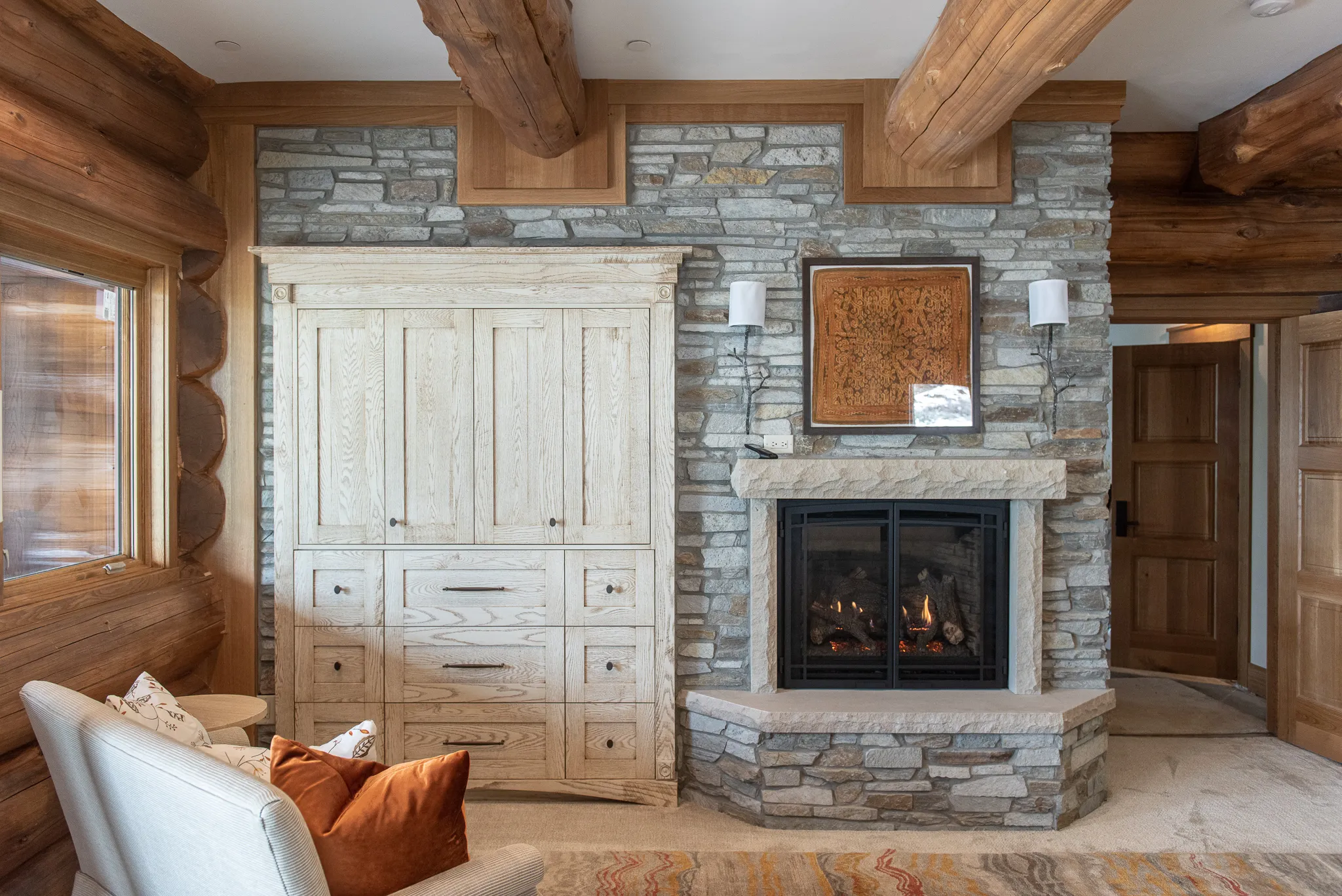 Cabin on the Lake luxury custom home interior design by Interior Concepts Design House