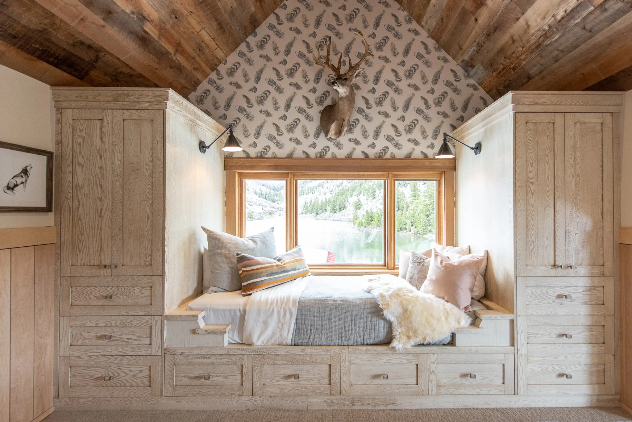 Cabin on the Lake luxury custom home interior design by Interior Concepts Design House