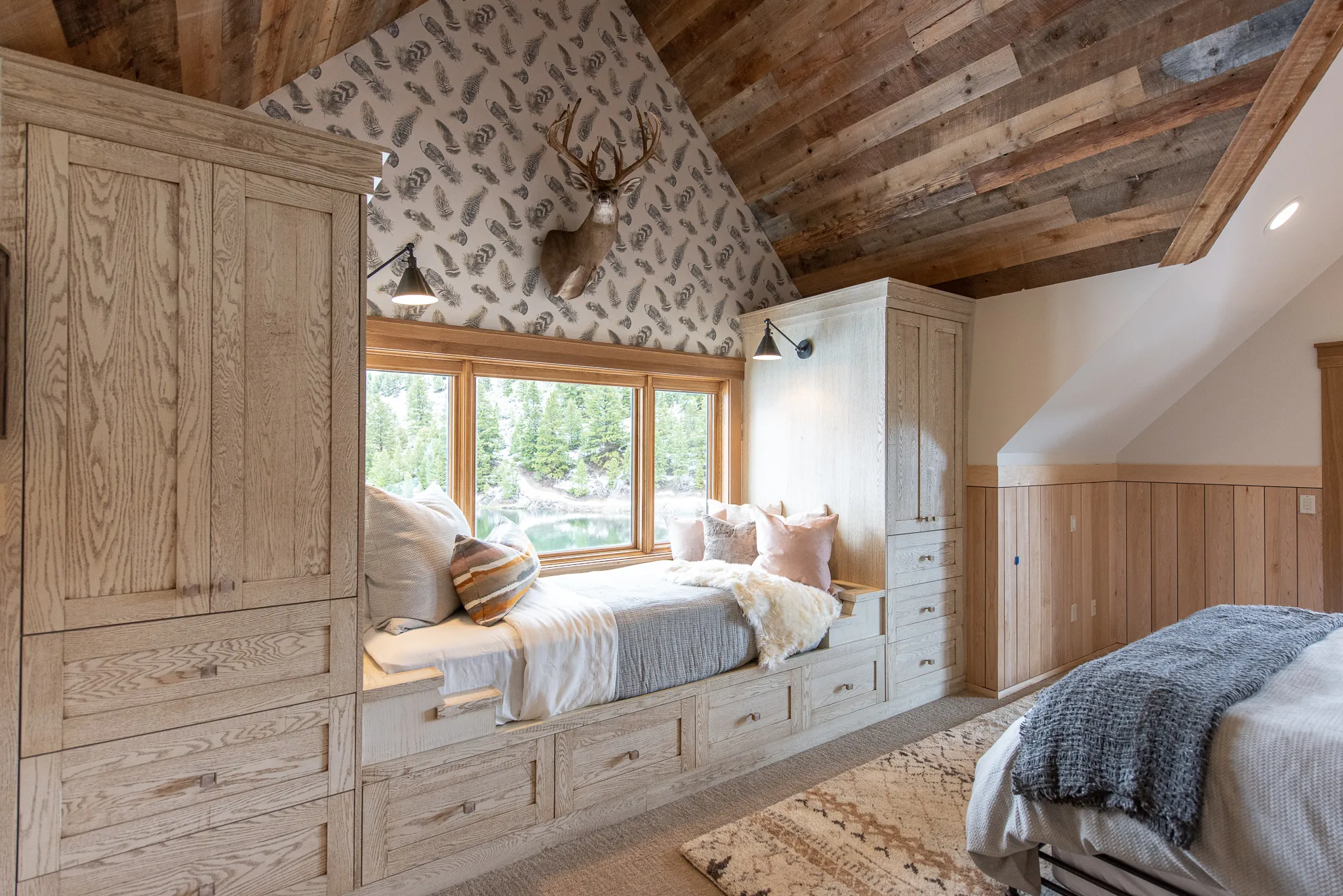 Cabin on the Lake luxury custom home interior design by Interior Concepts Design House