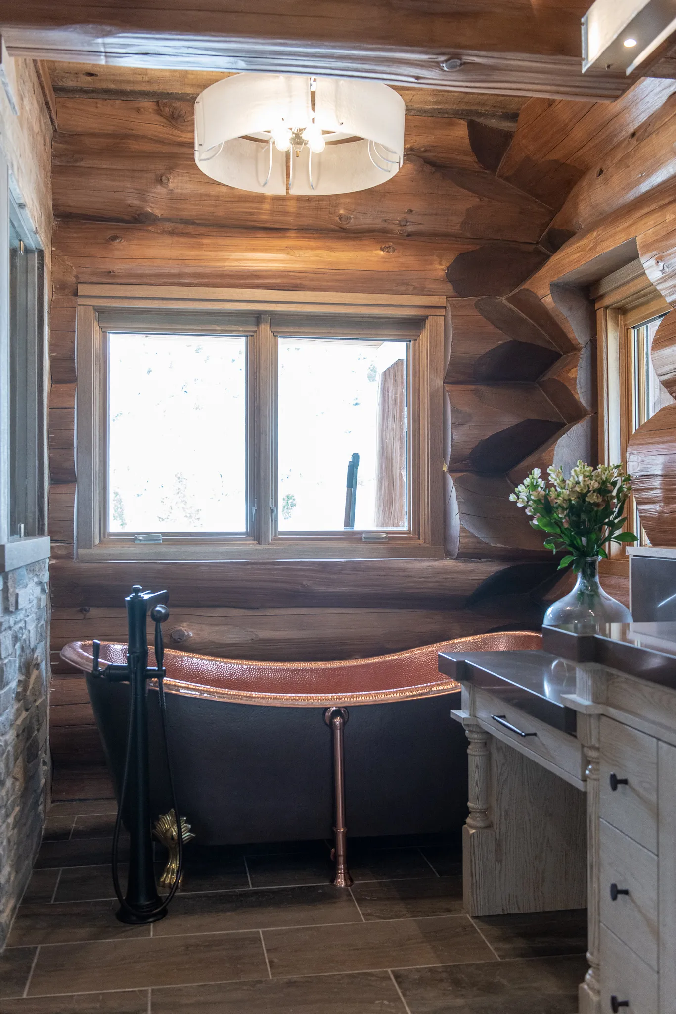 Cabin on the Lake luxury custom home interior design by Interior Concepts Design House