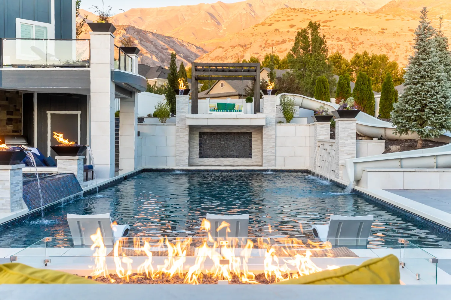 Backyard Paradise luxury pool and outdoor living design by Interior Concepts Design House