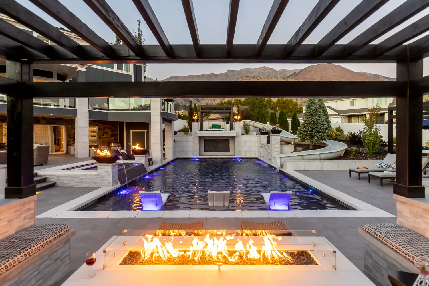 Backyard Paradise luxury pool and outdoor living design by Interior Concepts Design House