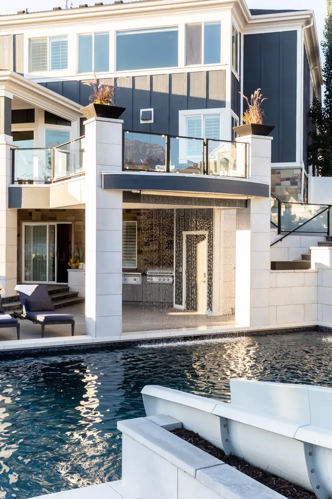 Backyard Paradise luxury pool and outdoor living design by Interior Concepts Design House