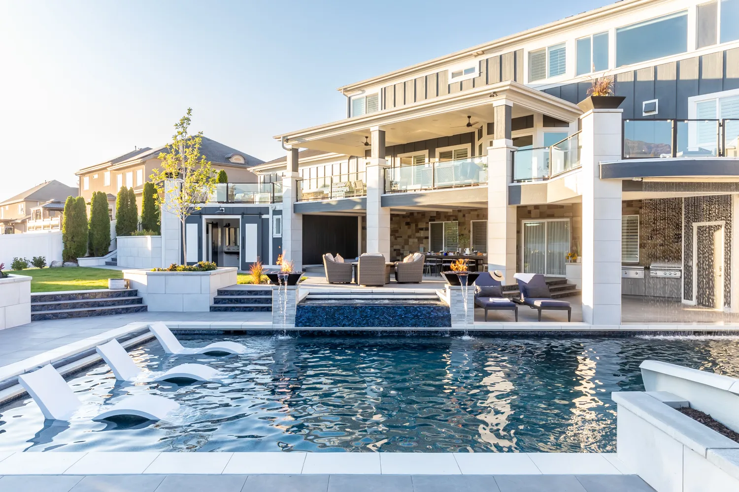 Backyard Paradise luxury pool and outdoor living design by Interior Concepts Design House