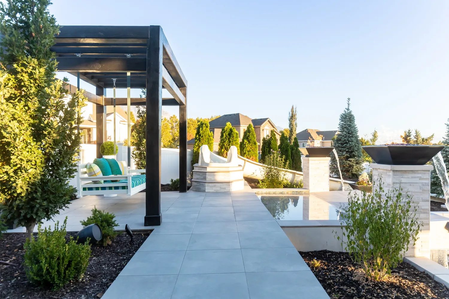 Backyard Paradise luxury pool and outdoor living design by Interior Concepts Design House
