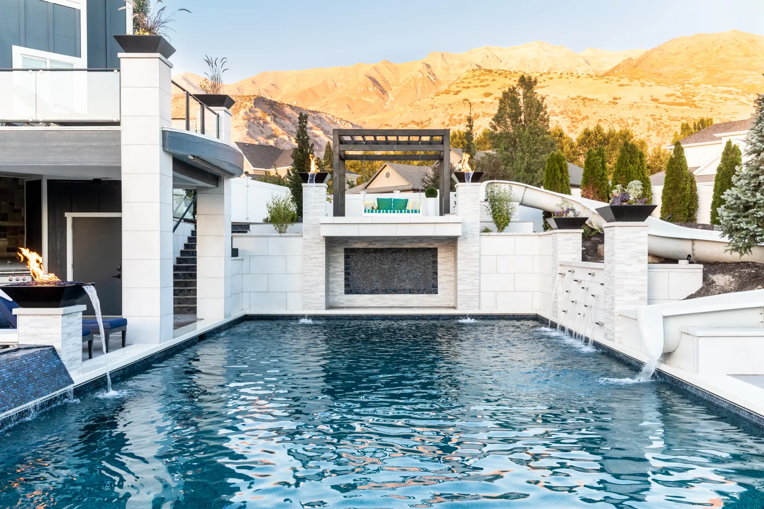 Backyard Paradise luxury pool and outdoor living design by Interior Concepts Design House