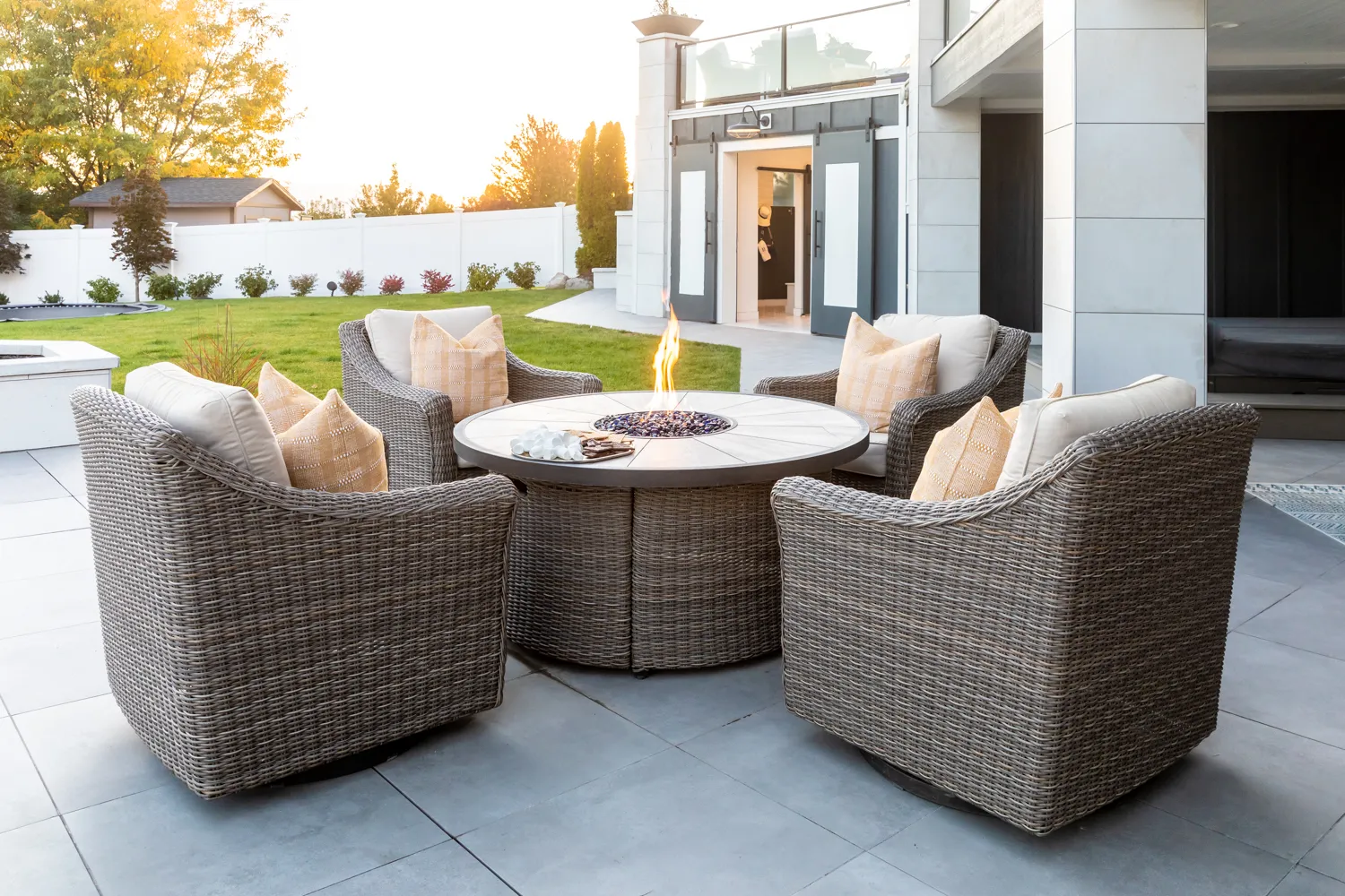 Backyard Paradise custom pool, spa, and outdoor living space designed by Interior Concepts Design House