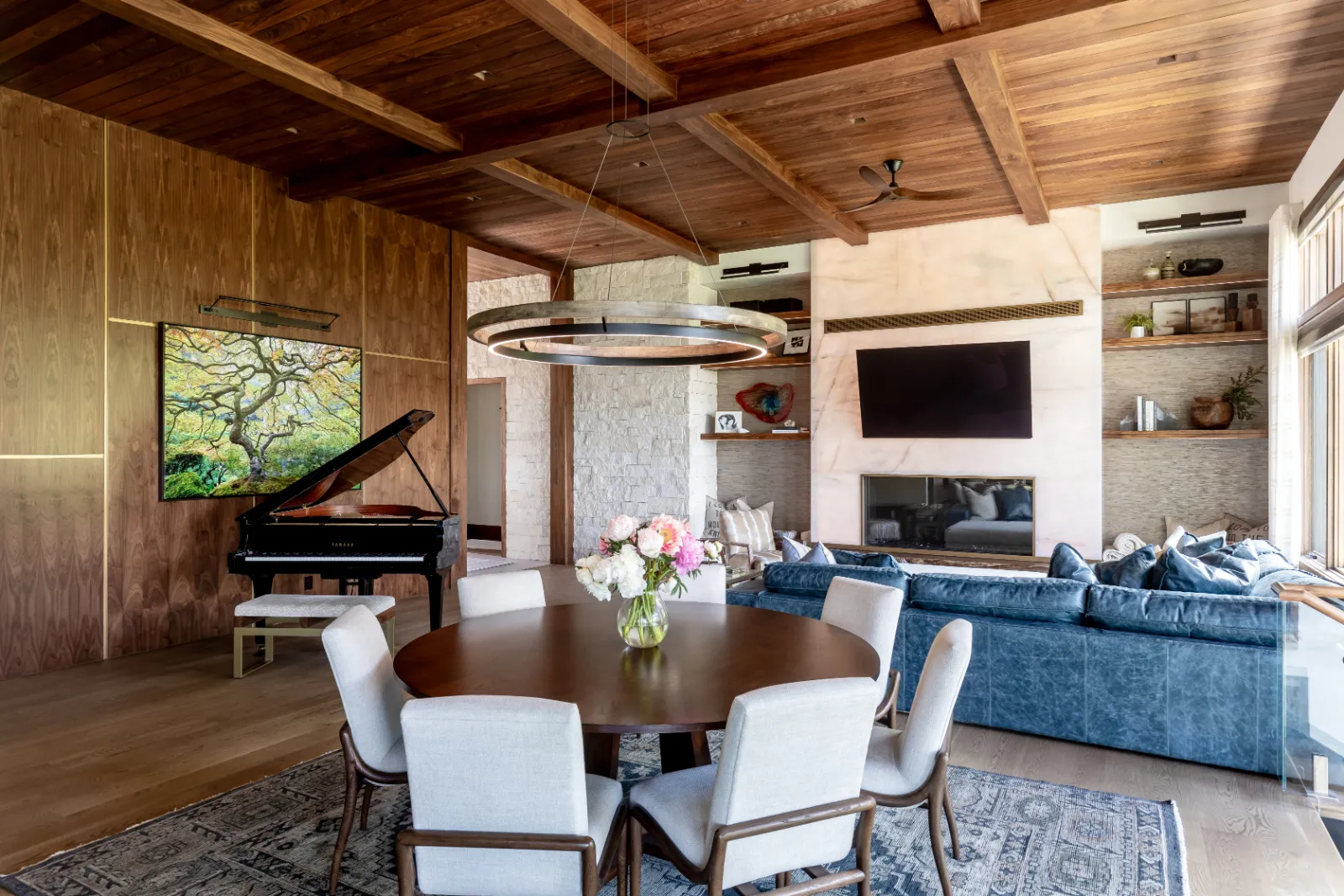 Hidden View custom home living space and interior styling by Interior Concepts Design House