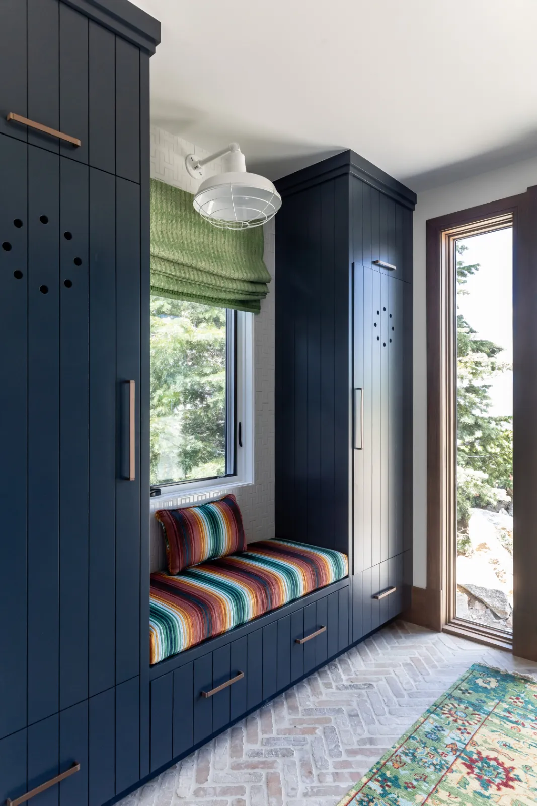 Hidden View custom home hallway and architectural details by Interior Concepts Design House