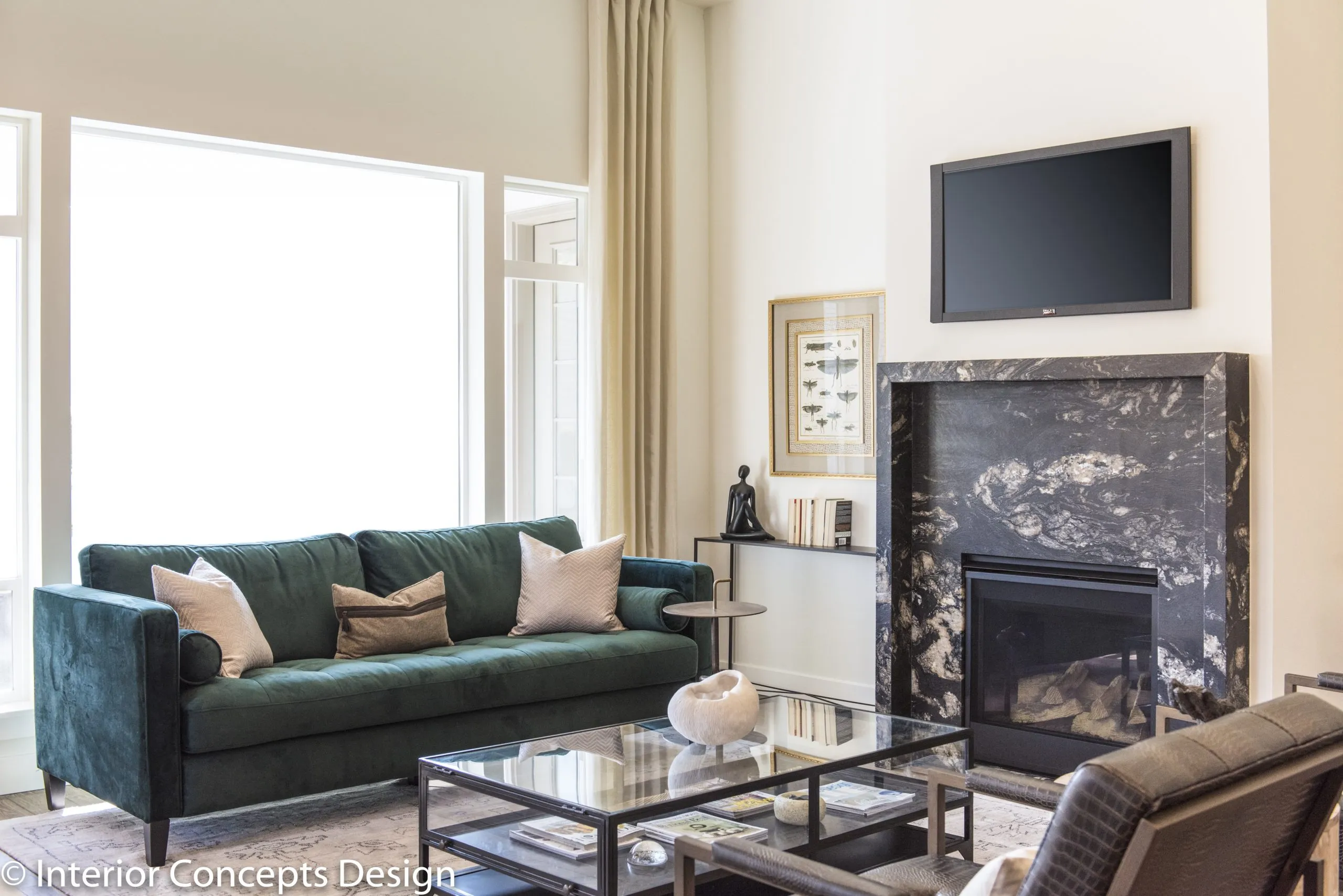 Sequoia luxury custom home interior design by Interior Concepts Design House