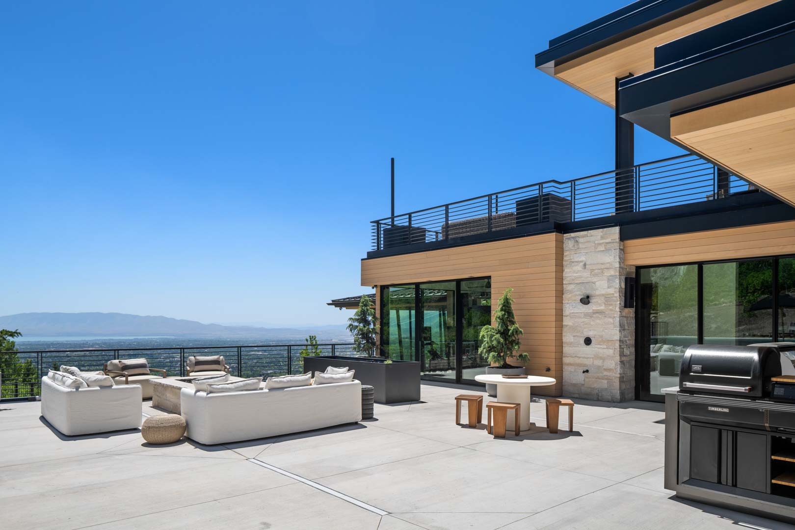 Evergreen Summit custom home staircase and architectural detail