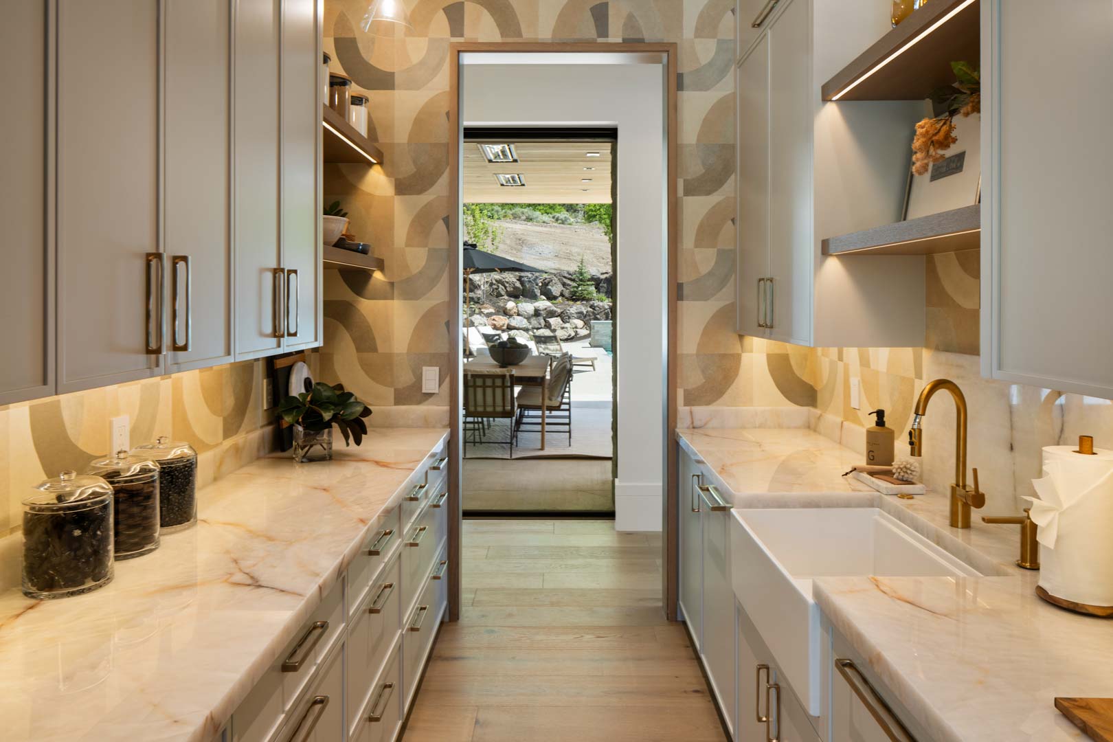 Evergreen Summit high end living room design