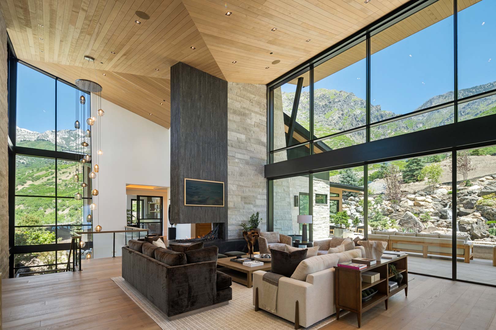 Evergreen Summit modern mountain home interior