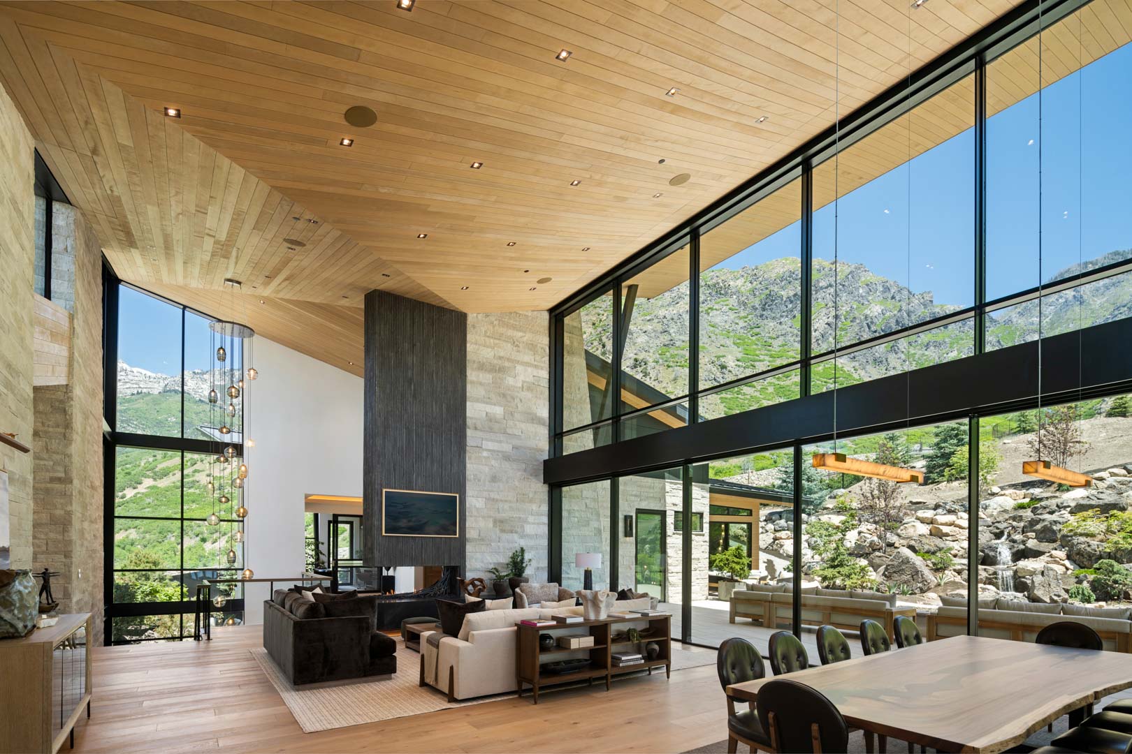 Evergreen Summit custom home lighting and design