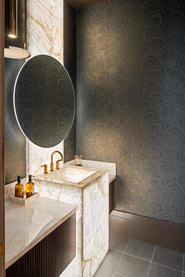 Evergreen Summit high end living room design